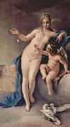 Sebastiano Ricci Venus und Amor oil painting